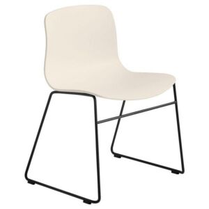 HAY About a Chair AAC08 zwart onderstel stoel-Melange Cream