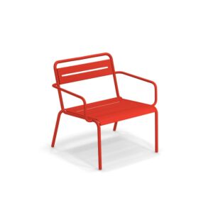 EMU Star fauteuil - aluminium-Scarlet Red