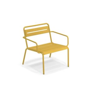 EMU Star fauteuil - aluminium-Curry Yellow