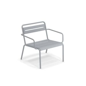EMU Star fauteuil - aluminium-Cloud grijs