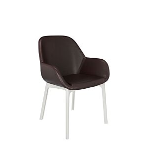 Kartell Clap PVC stoel-Bruin-Wit