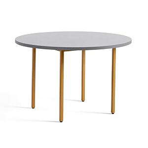 HAY Two-Colour Round tafel-Ochre - Light Grey-∅ 120 cm