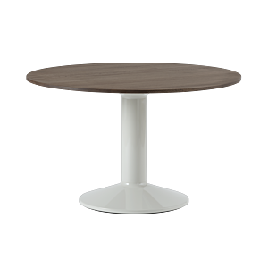 Muuto Midst tafel-Dark Oiled Oak/Grey-∅ 120 cm