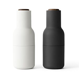 MENU Bottle peper- en zoutmolen-Carbon/ash met walnoot dopjes