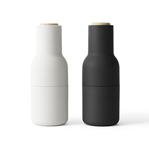 Audo Copenhagen Bottle peper- en zoutmolen-Carbon/ash met beuken dopjes