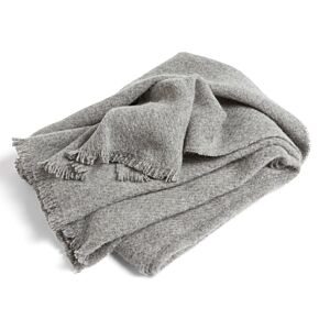 HAY Mono Blanket plaid-Steel grey