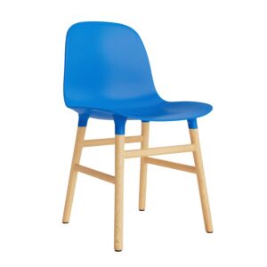 Normann Copenhagen Form Chair stoel eiken-Fel Blauw OUTLET