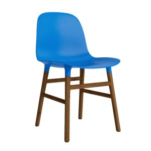 Normann Copenhagen Form Chair stoel noten-Fel Blauw