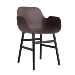 Normann Copenhagen Form Armchair stoel zwart eiken-Bruin