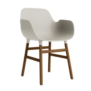 Normann Copenhagen Form armchair stoel noten-Licht grijs