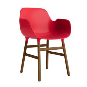 Normann Copenhagen Form armchair stoel noten-Fel Rood