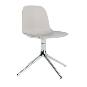 Normann Copenhagen Form Swivel stoel aluminium onderstel-Warm Grey