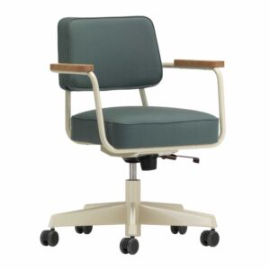 Vitra stoel Direction Pivotant bureaustoel-Ecru - groen