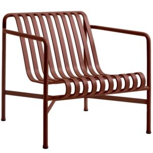 HAY Palissade Lounge Chair Low stoel-Iron Red