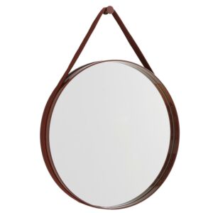 HAY Strap No 2 spiegel-∅ 50 cm-Dark Brown