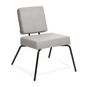 Puik Option Lounge fauteuil-Licht grijs-Vierkante zit, vierkante rug