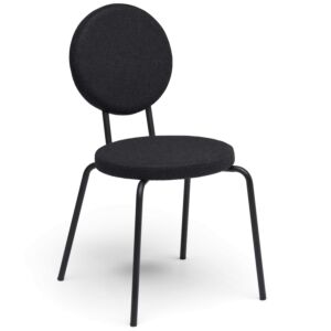 Puik Option Chair stoel-Zwart-Ronde zit, ronde rug