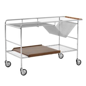 &amp;tradition Alima NDS1 trolley-Chrome/Walnoot