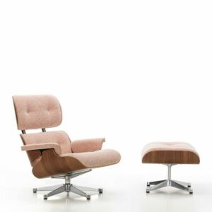 Vitra Eames Lounge Chair fauteuil en ottoman - gestoffeerd - walnoot
