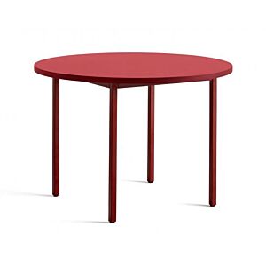 HAY Two-Colour Round tafel-Red - Red-∅ 105 cm