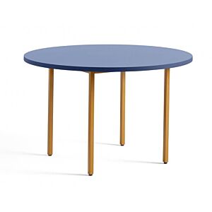 HAY Two-Colour Round tafel-Ochre - Blue-∅ 120 cm