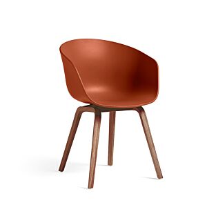 HAY About a Chair AAC22 stoel Walnoot onderstel-Orange OUTLET