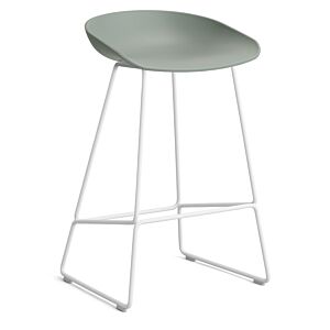HAY About a Stool AAS38 barkruk wit onderstel-Zithoogte 65 cm-Fall Green