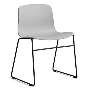 HAY About a Chair AAC08 zwart onderstel stoel- Concrete Grey