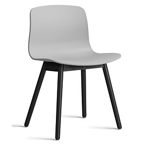 HAY About a Chair AAC12 zwart onderstel stoel- Concrete Grey