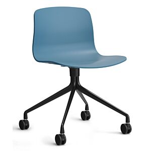 HAY About a Chair AAC14 zwart onderstel stoel- Azure Blue