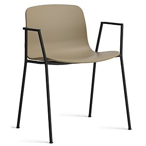 HAY About a Chair AAC18 zwart onderstel stoel-Clay