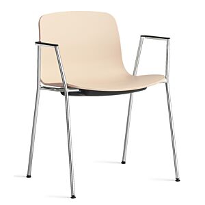 HAY About a Chair AAC18 chroom onderstel stoel- Pale Peach