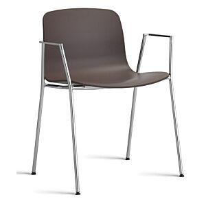 HAY About a Chair AAC18 chroom onderstel stoel-Slate Blue