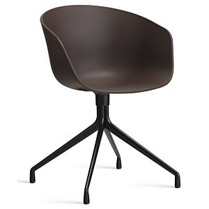 HAY About a Chair AAC20 zwart onderstel stoel-Raisin