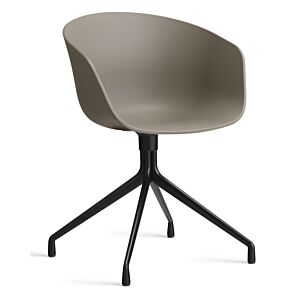 HAY About a Chair AAC20 zwart onderstel stoel-Khaki