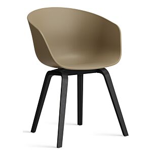 HAY About a Chair AAC22 stoel zwart onderstel-Clay
