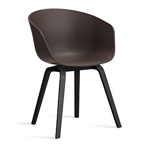 HAY About a Chair AAC22 stoel zwart onderstel- Raisin