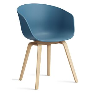 HAY About a Chair AAC22 stoel zeep onderstel- Azure Blue