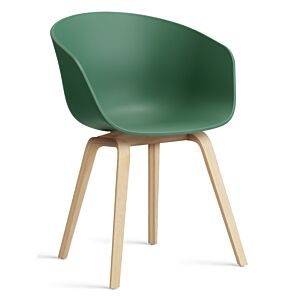 HAY About a Chair AAC22 stoel zeep onderstel-Teal Green