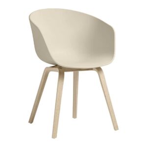 HAY About a Chair AAC22 stoel zeep onderstel-Melange Cream