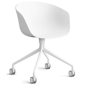 HAY About a Chair AAC24 bureaustoel - Wit onderstel-White