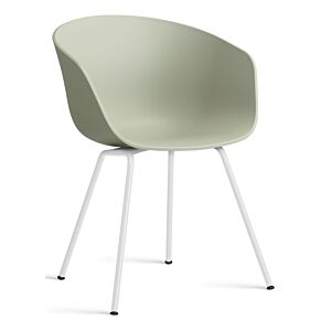 HAY About a Chair AAC26 - wit onderstel-Pastel green