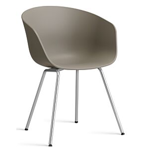HAY About a Chair AAC26 - chrome onderstel-Khaki