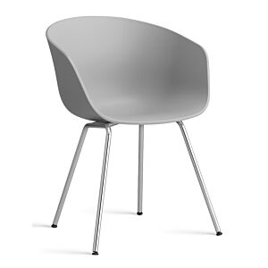 HAY About a Chair AAC26 - chrome onderstel-Concrete grey