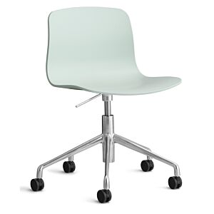 HAY About a Chair AAC50 gasveer bureaustoel - chrome onderstel-Dusty Mint