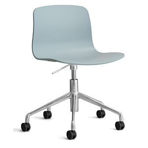 HAY About a Chair AAC50 gasveer bureaustoel - chrome onderstel-Dusty blue