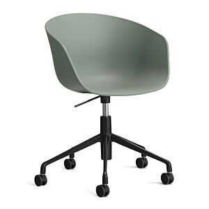 HAY About a Chair AAC52 gasveer bureaustoel - Zwart onderstel-Fall Green