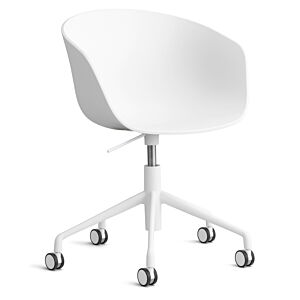 HAY About a Chair AAC52 gasveer bureaustoel - Wit onderstel-White