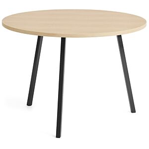 HAY Loop stand round tafel-∅ 105 cm-Black - Oak