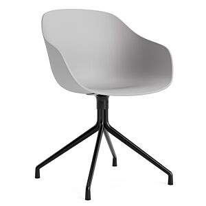 HAY AAC 220 stoel - zwart onderstel-Concrete grey